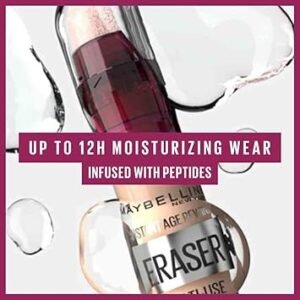 Maybelline Concealer, Instant Anti-Age Eraser Eye Concealer for Face, Dark Circles and Blemish Concealer, Full Coverage, Dermatologist Tested, Suitable for Sensitive Skin, Shade: 01 Light