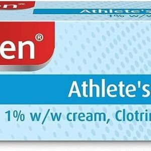 Canesten Athlete’s Foot Cream 30g – Antifungal Treatment for Itchy Feet, Fungal Infection Relief & Foot Care (Clotrimazole 1%)