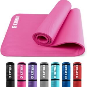 Extra Thick Yoga Mat for Home Workout – Non Slip Exercise Mat for Pilates, Stretching & Floor Fitness Training