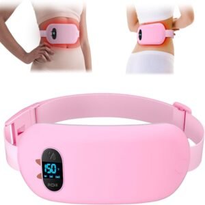 Heating Pad for Period Pain Relief – USB Electric Heated Belt with Massage Modes for Cramps, Lower Back & Menstrual Comfort