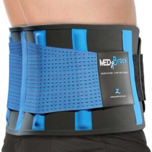 Lower Back Support Belt – Medical Grade Lumbar Back Brace for Pain Relief, Sciatica, Scoliosis & Heavy Lifting (Men & Women)