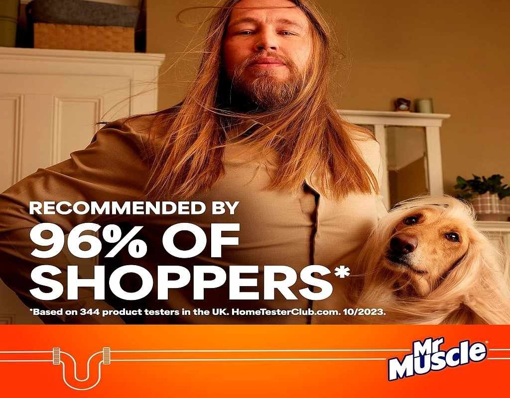 Mr Muscle Drain Unblocker 2x1L – Heavy Duty Sink & Drain Cleaner Gel for Fast Clog Removal, Safe for All Pipes 5